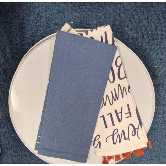 Decorative Kitchen Hand Towels Set Of 2 Thankful Grateful Blessed & Apple You Fa - Picture 2 of 4